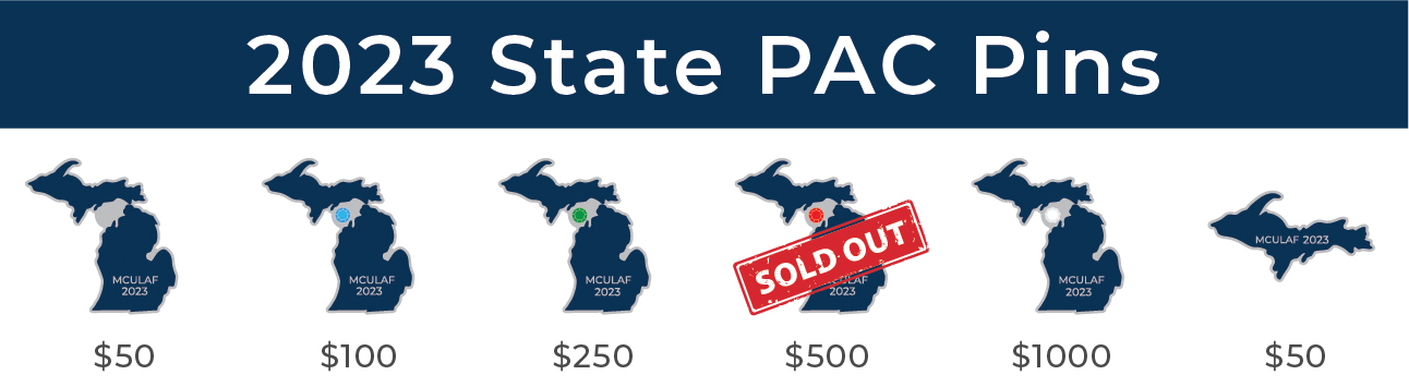 2023 State PAC Pin Designs